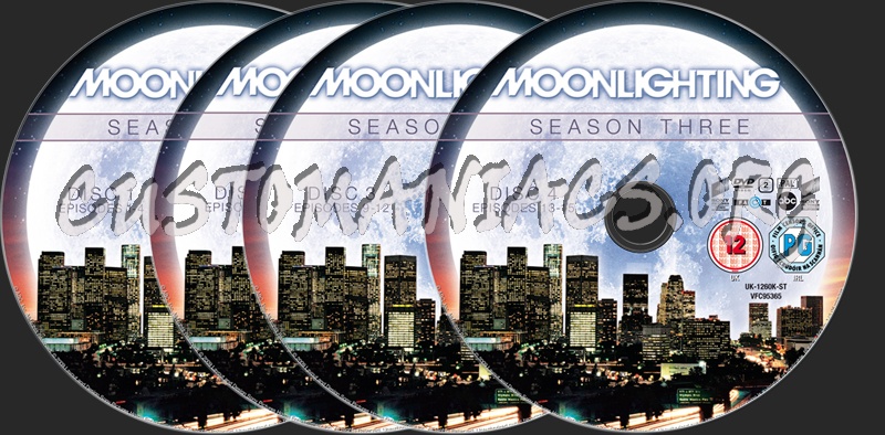 Moonlighting Season 3 dvd label