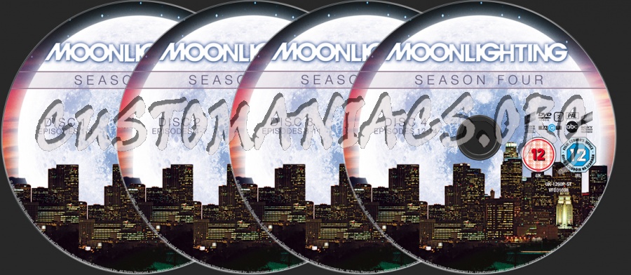 Moonlighting Season 4 dvd label