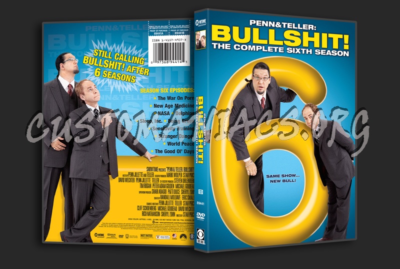 Penn & Teller Bullshit Season 6 dvd cover