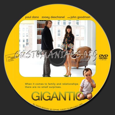 Gigantic dvd label