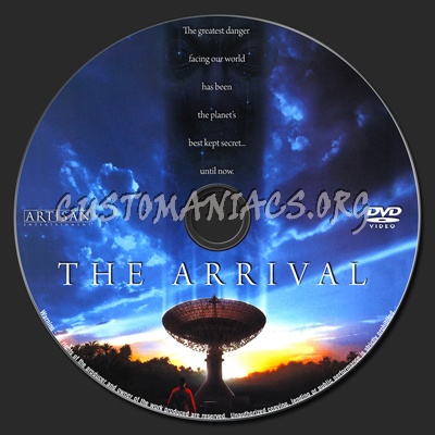 The Arrival dvd label