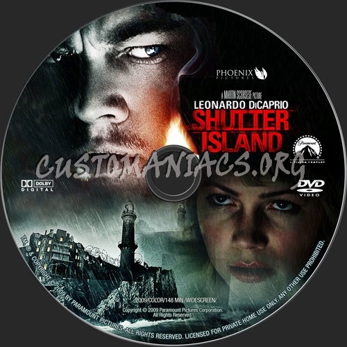 Shutter Island dvd label