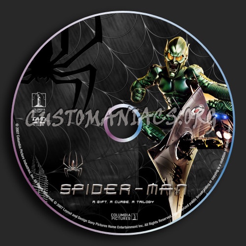 Spider-Man Trilogy dvd label
