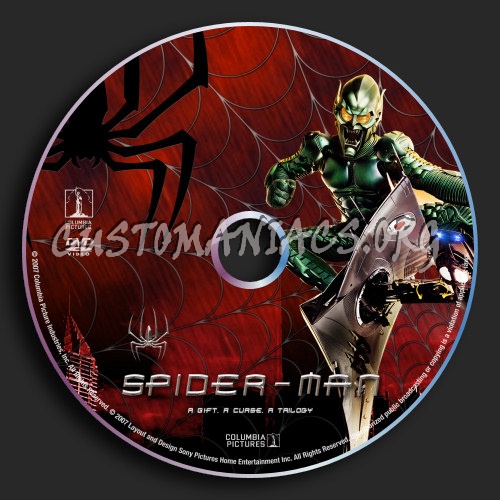 Spider-Man Trilogy dvd label