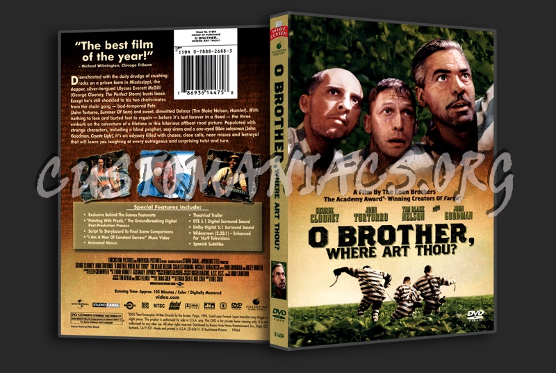 O Brother, Where Art Thou? dvd cover