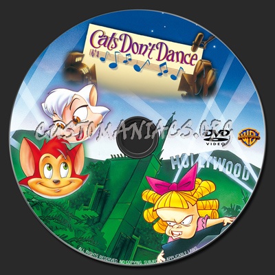 Cats Don't Dance dvd label