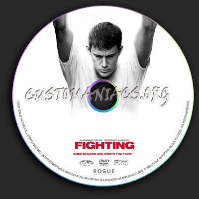 Fighting dvd label