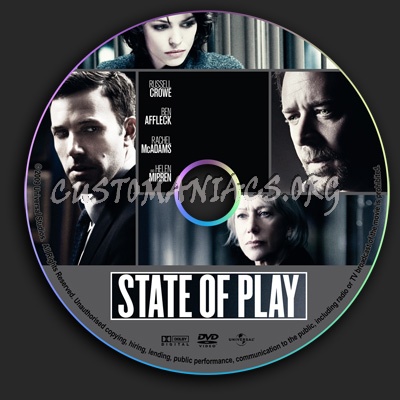 State Of Play dvd label