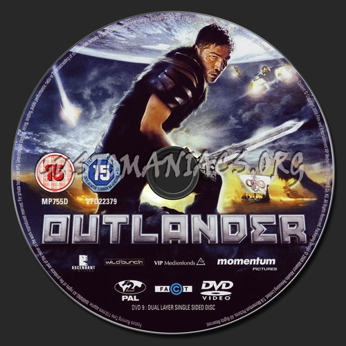 Outlander dvd label