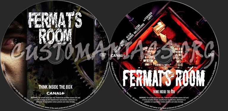 Fermat's Room dvd label