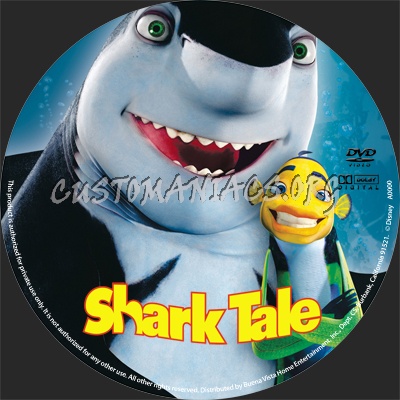 Shark Tale dvd label