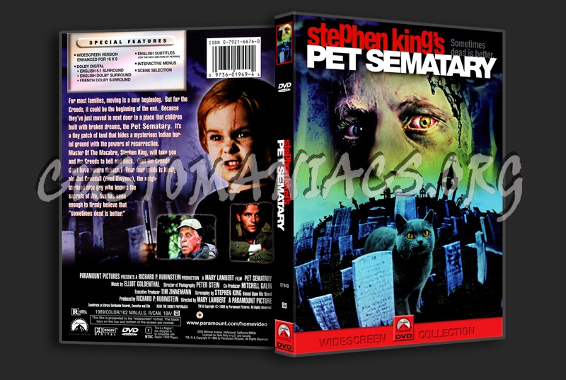 Pet Sematary dvd cover