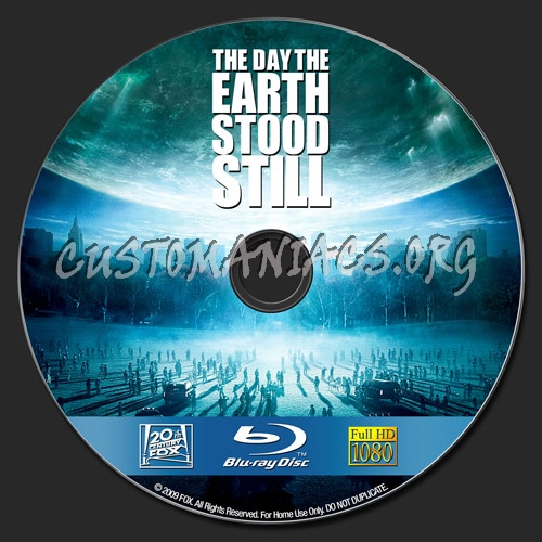 The Day The Earth Stood Still blu-ray label