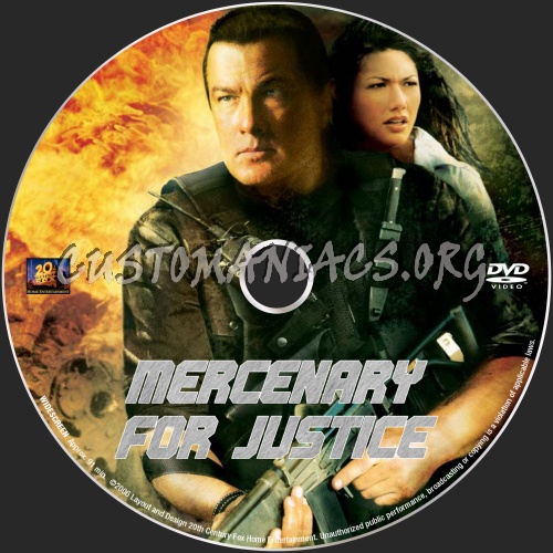 Mercenary For Justice dvd label