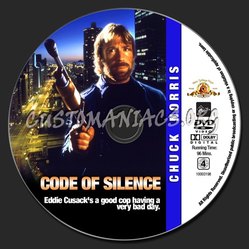 Chuck Norris Collection - Code Of Silence dvd label