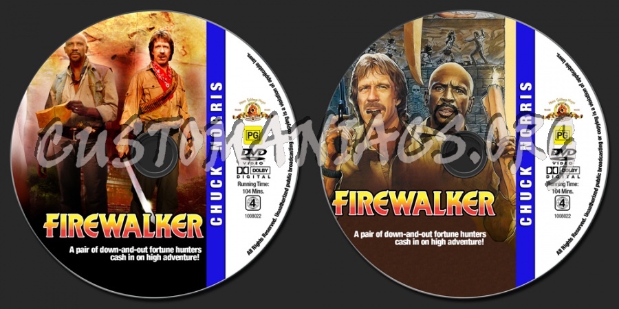 Chuck Norris Collection - Firewalker dvd label