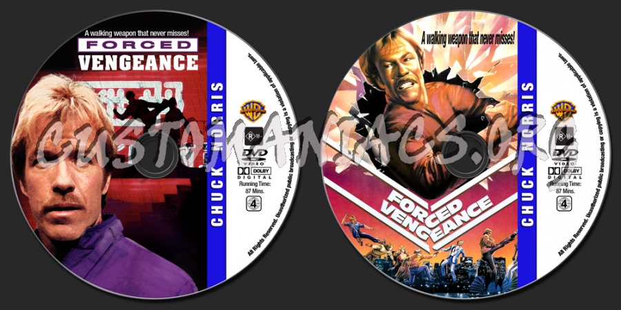 Chuck Norris Collection - Forced Vengeance dvd label