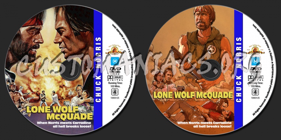 Chuck Norris Collection - Lone Wolf McQuade dvd label