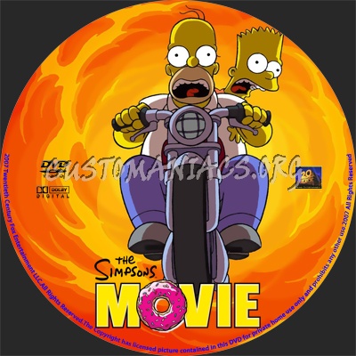 The Simpsons dvd label