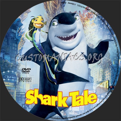 Shark Tale dvd label