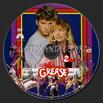 Grease 2 dvd label