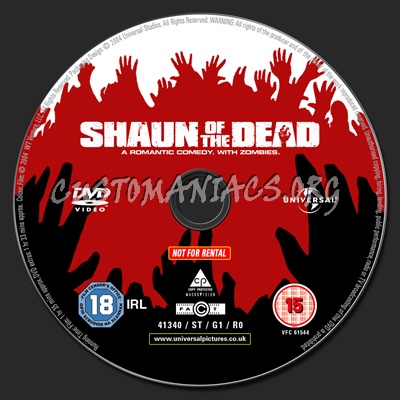 Shaun of the Dead dvd label