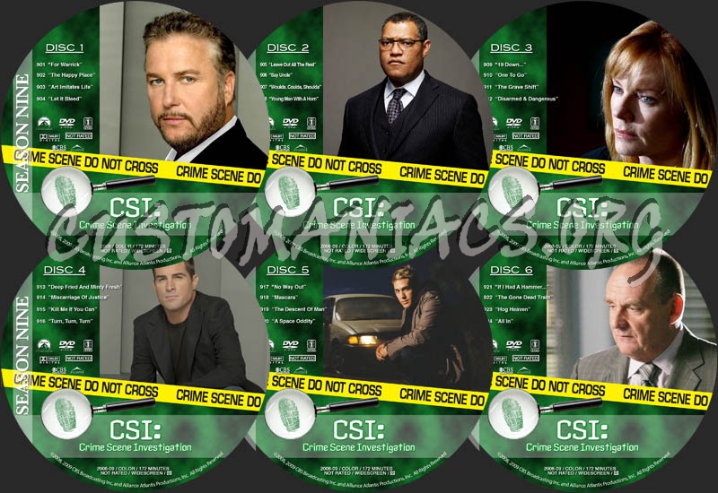 CSI - Season 9 dvd label