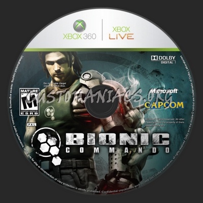 Bionic Commando dvd label