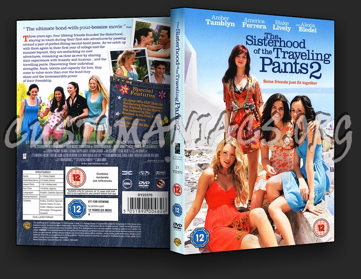 The Sisterhood of the Traveling Pants 2 dvd cover