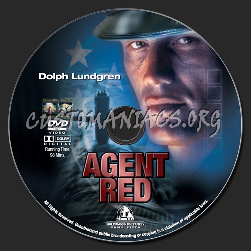 Agent Red dvd label