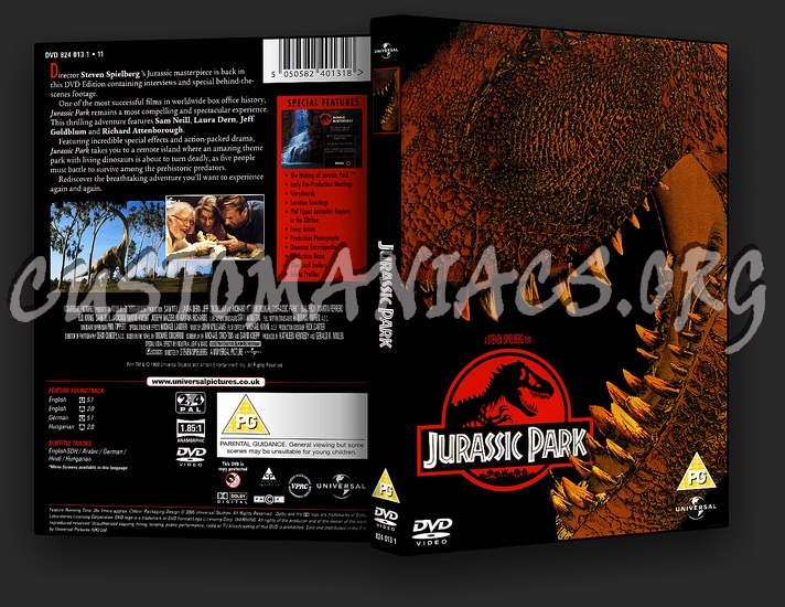 Jurassic Park dvd cover