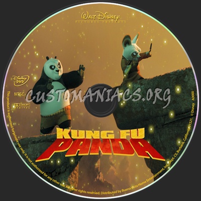 Kung Fu Panda dvd label