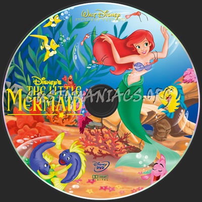 The Little Mermaid dvd label