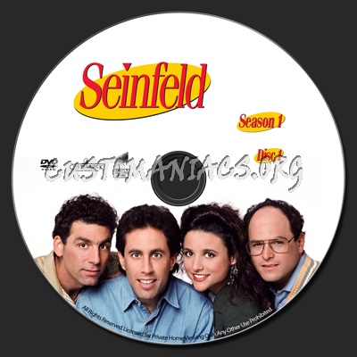 Seinfeld Season 1 dvd label - DVD Covers & Labels by Customaniacs, id ...
