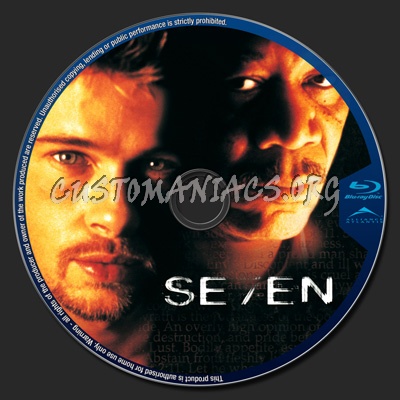 se7en / Seven blu-ray label