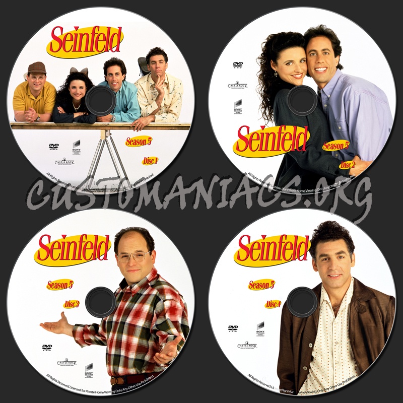 Seinfeld Season 5 dvd label - DVD Covers & Labels by Customaniacs, id ...