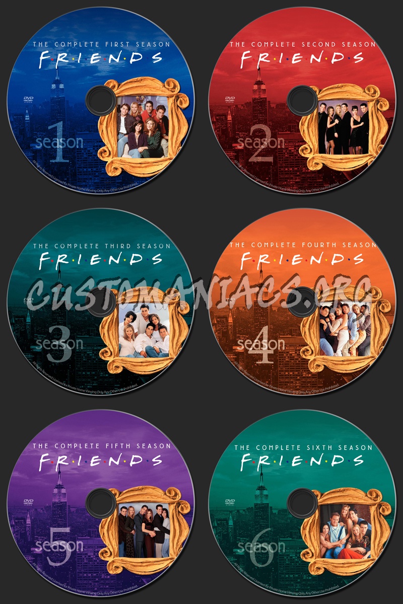 Friends dvd label