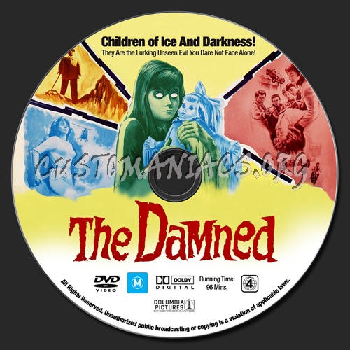 The Damned dvd label