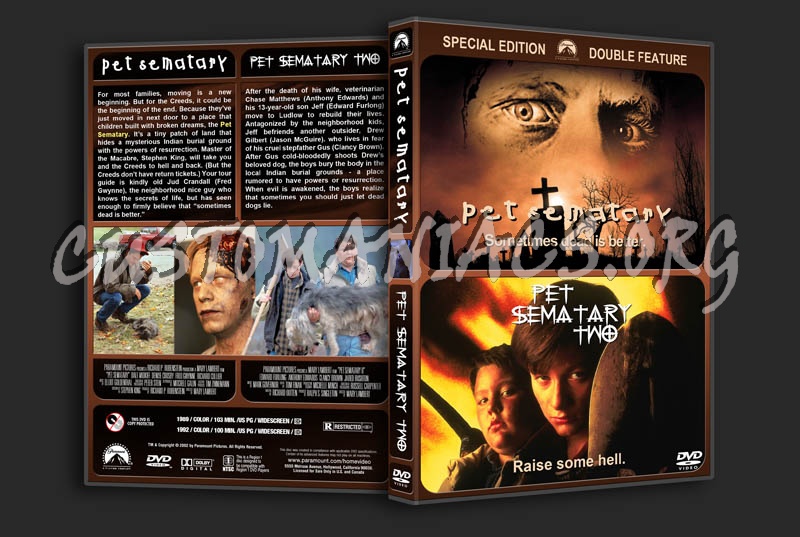 Pet Sematary/Pet Sematary Two Double Feature dvd cover