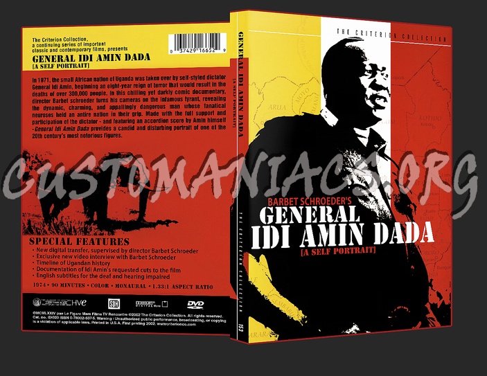 153 - General Idi Amin Dada dvd cover