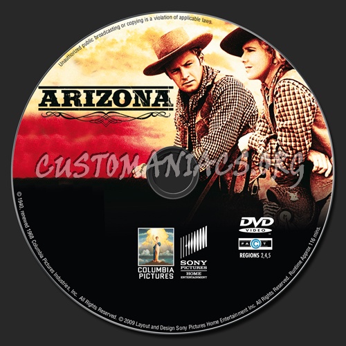 Arizona dvd label