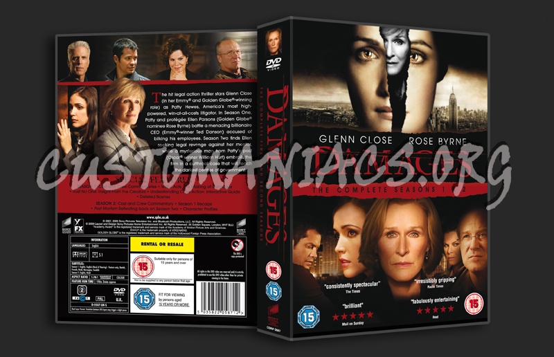 Damages Seasons 1 & 2 dvd cover