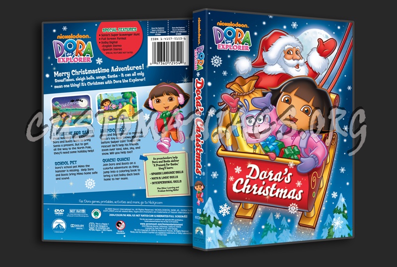 Dora the Explorer Dora's Christmas dvd cover