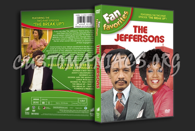 Fan Favorites: The Jeffersons dvd cover