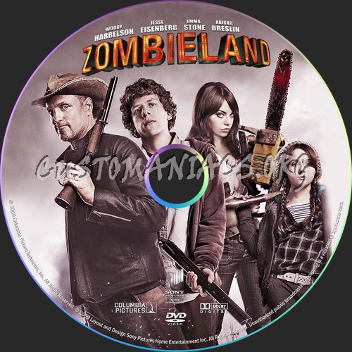 Zombieland dvd label