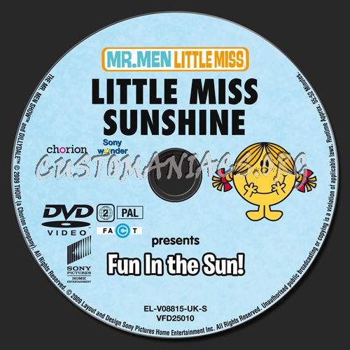 Little Miss Sunshine dvd label