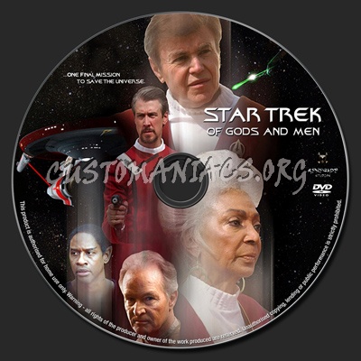 Star Trek Of Gods and Men dvd label