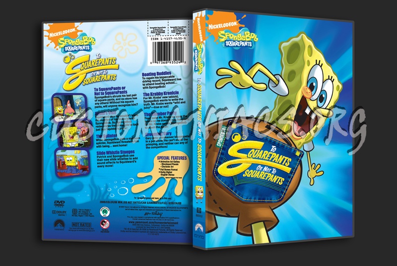 Spongebob Squarepants To Squarepants or not to Squarepants dvd cover