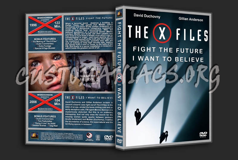 The X-Files: Fight the Future & I Want to Believe Double Feature dvd cover