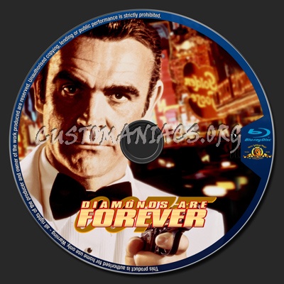 Diamonds are Forever blu-ray label